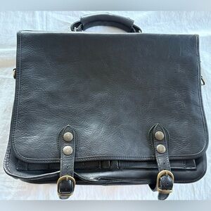 Vintage Leather Briefcase Laptop Case
